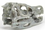 Carved Labradorite Dinosaur Skull - Roar! #218505-6